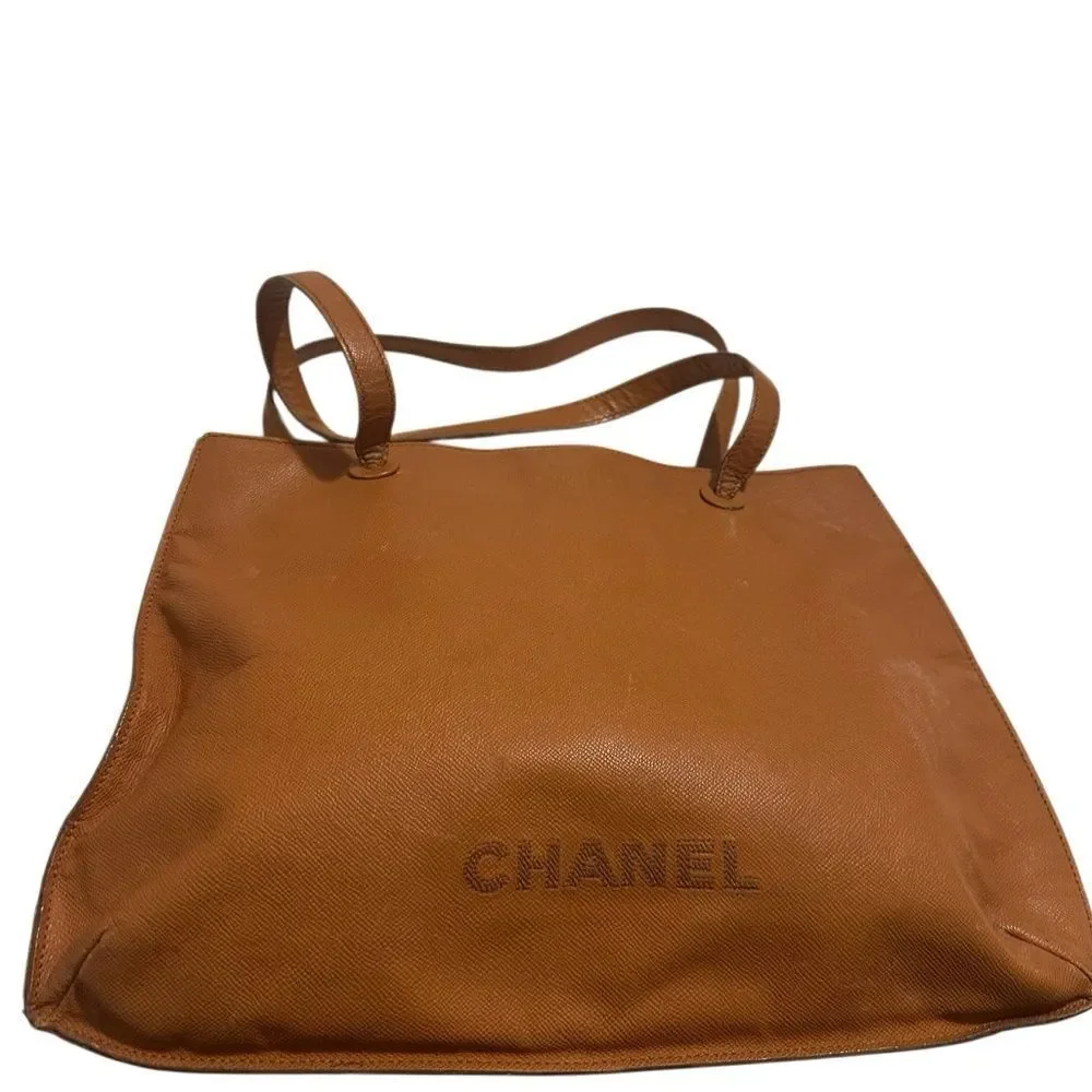 Chanel Caramel Leather Tote